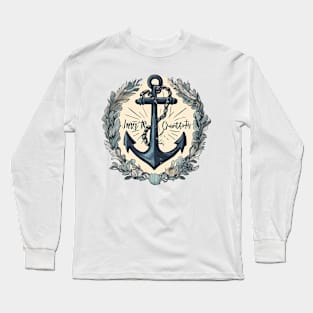 Maritime Fun, Nauti Girl's Sailing Joy Long Sleeve T-Shirt